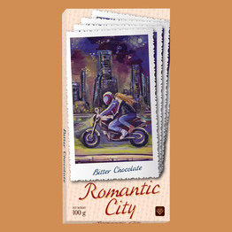 "Romantic city" горький шоколад    