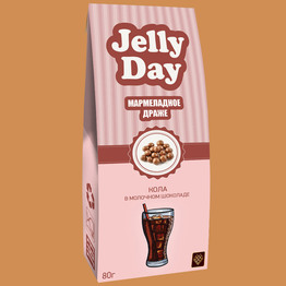 jelly Day драже - мармелад со вкусом колы в молочном шоколаде