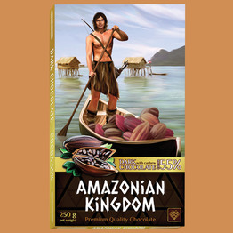 Королевство Амазонок шоколад темный с кешью    